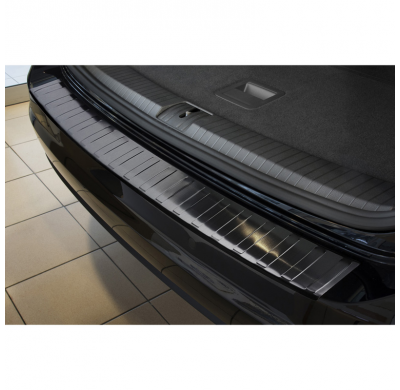 Protector Paragolpes Trasero Negro Acero Inox Volkswagen Touran Ii 2015- 'Ribs'